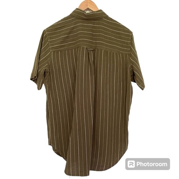 Madewell Lightspun Short-Sleeve Flap-Pocket Shirt in Stripe - Picture 7 of 8